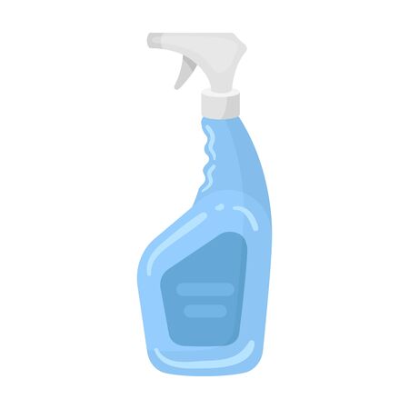 Cleaner spray icon in cartoon style isolated on white background. Cleaning symbol stock vector illustration.のイラスト素材