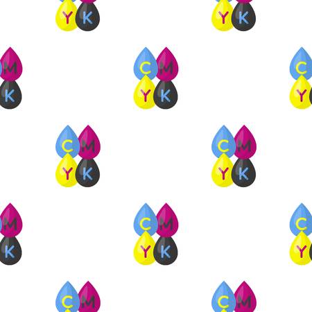 Drops icon in cartoon style isolated on white background. Typography pattern stock vector illustration.のイラスト素材