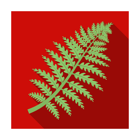 Prehistoric plant icon in flat style isolated on white background. Dinosaurs and prehistoric symbol stock vector illustration.のイラスト素材