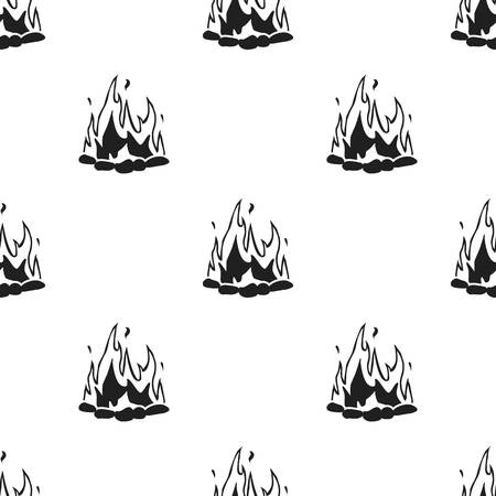 Bonfire icon black. Singe western icon from the wild west black.のイラスト素材