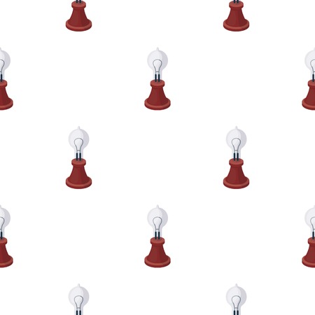Edisons lamp icon in cartoon style isolated on white background. Light source pattern stock vector illustrationのイラスト素材