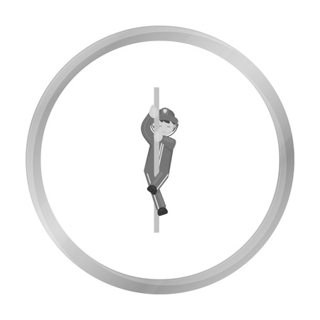 Fireman icon monochrome. Single silhouette fire equipment icon from the big fire Department monochrome - stock vecto - stock vecto - stock vecto - stock vectorのイラスト素材