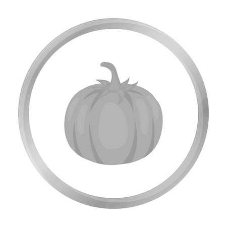 Pumpkin icon monochrome. Singe vegetables icon from the eco food monochrome.のイラスト素材