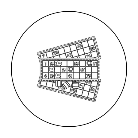 Bingo icon in patternのイラスト素材
