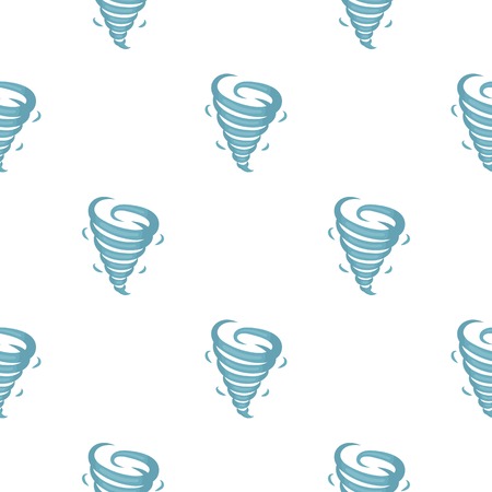 Tornado icon in cartoon style isolated on white background. Weather pattern stock vector illustration.のイラスト素材