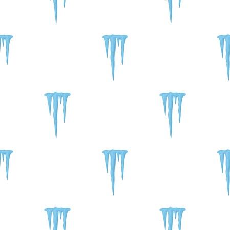 Icicles icon in cartoon style isolated on white background. Weather pattern stock vector illustration.のイラスト素材