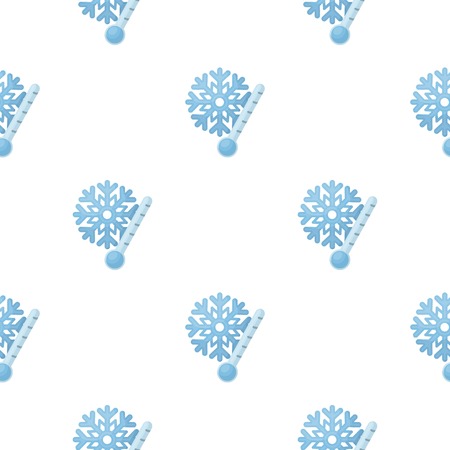 Frost icon in cartoon style isolated on white background. Weather pattern stock vector illustration.のイラスト素材