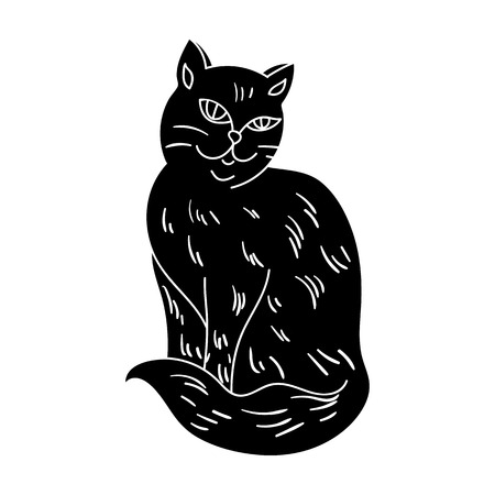 Cat breeds symbol stock vector illustration.のイラスト素材