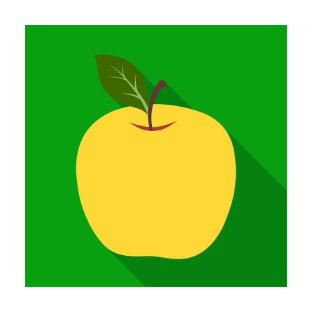 Red Apple. Snack at school. Lunch at the break.School And Education single icon in flat style vector symbol stock illustration.のイラスト素材