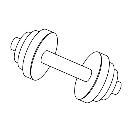 Weights for training. Metal training tools.Gym And Workout single icon in outline style vector symbol stock illustration.のイラスト素材