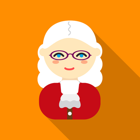 Judge flat icon. Illustration for web and mobile design.のイラスト素材