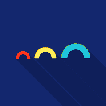 Tire on playgarden icon in flat style isolated on white background. Play garden symbol stock vector illustration.のイラスト素材