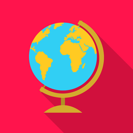 Gobe icon flat. Single education icon from the big school, university flat.のイラスト素材