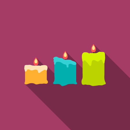Candles icon of vector illustration for web and mobileのイラスト素材