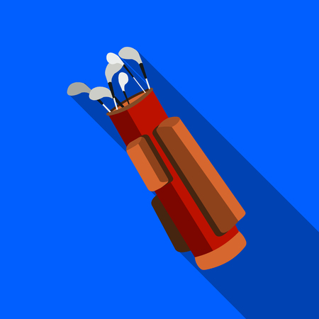 Golf icon flate. Single sport icon from the big fitness, healthy, workout flate.のイラスト素材