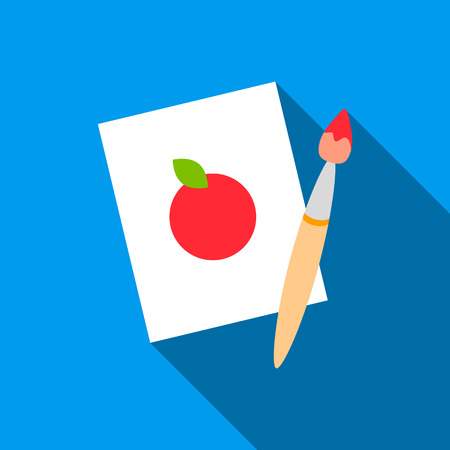 Picture flate icon. Illustration for web and mobile design.のイラスト素材