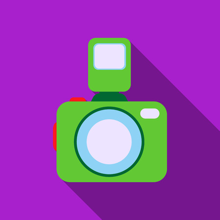Photo camera icon of vector illustration for web and mobileのイラスト素材