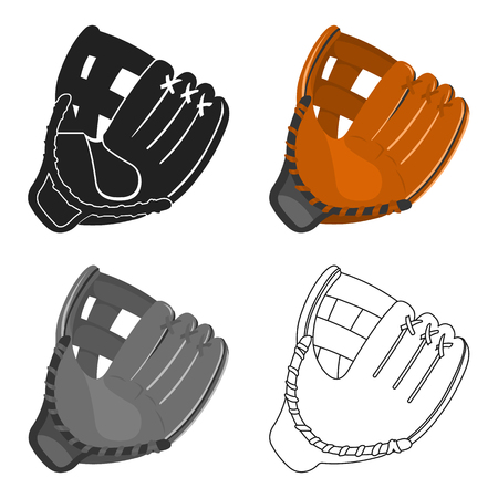 Baseball icon cartoon. Single sport icon from the big fitness, healthy, workout cartoon.のイラスト素材