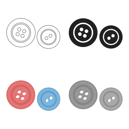Buttons icon of vector illustration for web and mobileのイラスト素材