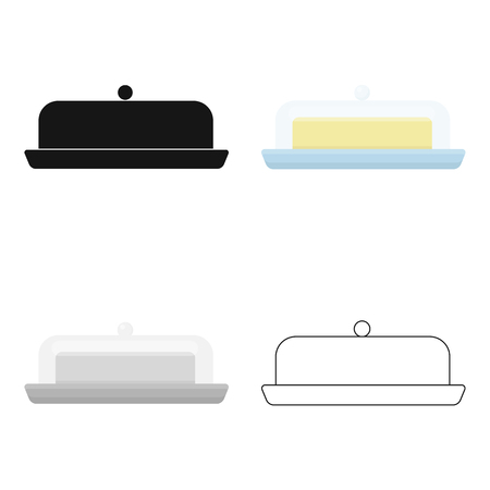 Butter icon cartoon. Single bio, eco, organic product icon from the big milk cartoon.のイラスト素材