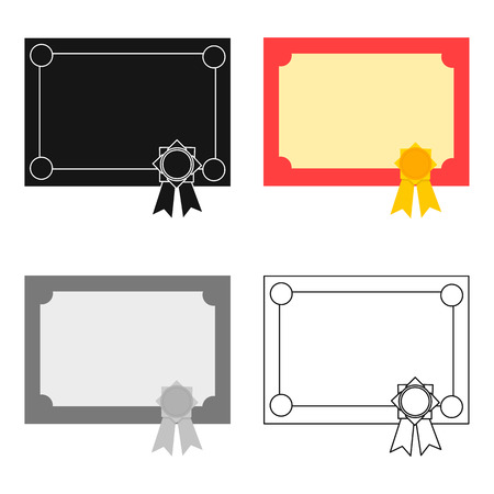 Diploma icon cartoon. Single education icon from the big school, university cartoon.のイラスト素材