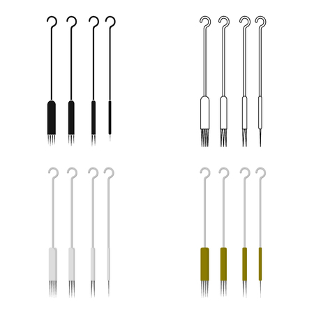 Tattoo Needles icon cartoon. Single tattoo icon from the big studio cartoon.のイラスト素材