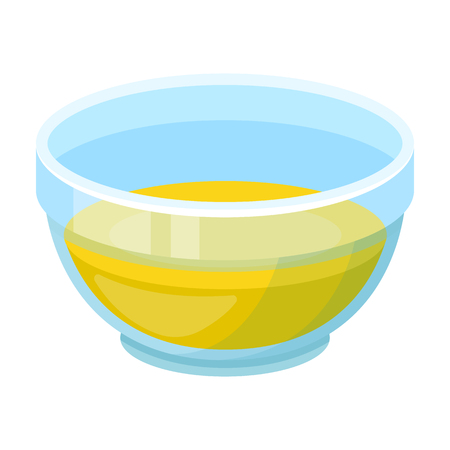 Bowl of oil.Olives single icon in cartoon style vector symbol stock illustration web.のイラスト素材