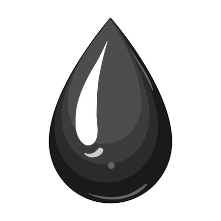 A drop of oil.Oil single icon in cartoon style vector symbol stock illustration web.のイラスト素材