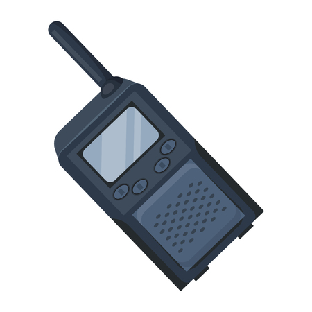Walkie-talkie.Paintball single icon in cartoon style vector symbol stock illustration .のイラスト素材