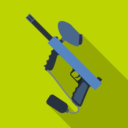 Marker for paintball.Paintball single icon in flat style vector symbol stock illustration web.のイラスト素材