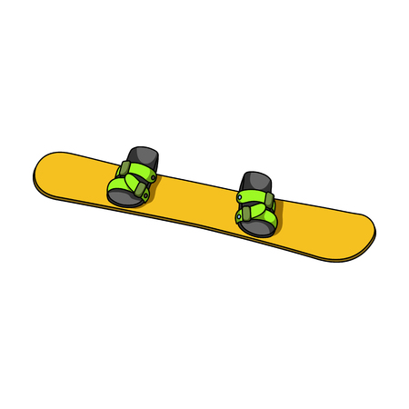 Snowboard.Extreme sport single icon in cartoon style vector symbol stock illustration .のイラスト素材