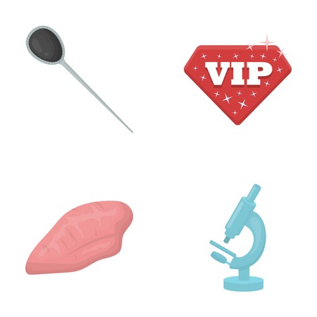 medicine, costume jewelery and other web icon in cartoon style.laboratory, magnification, business icons in set collection.のイラスト素材