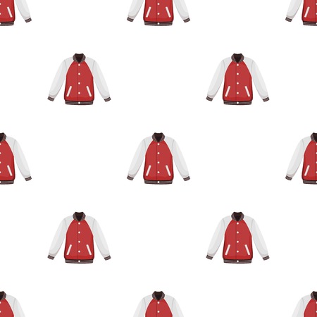 Uniform baseball jacket. Baseball single icon in cartoon style vector symbol stock illustration web.のイラスト素材