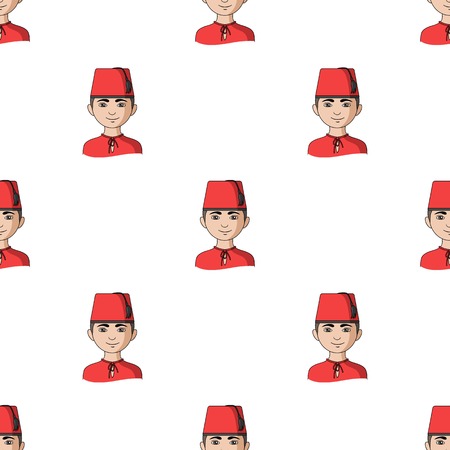 Turk..Human race single icon in cartoon style vector symbol stock illustration web.のイラスト素材