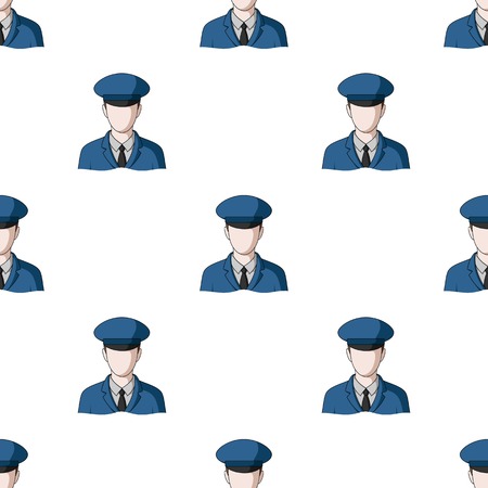 Postman.Mail and postman pattern icon in cartoon style vector symbol stock illustration web.のイラスト素材