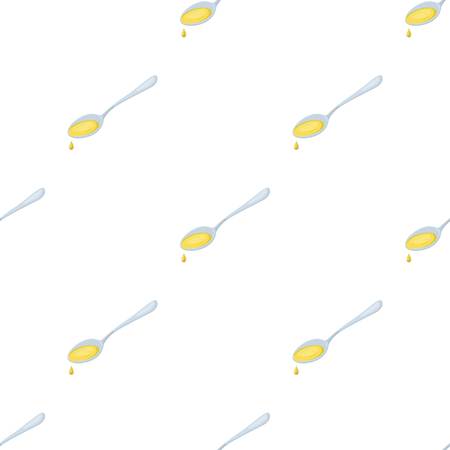 Spoon of olive oil.Olives single icon in cartoon style vector symbol stock illustration .のイラスト素材