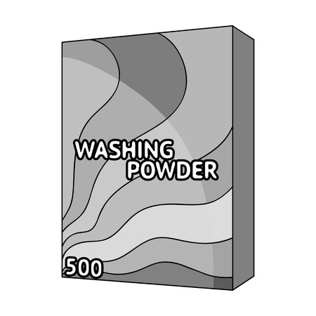 Washing powder. Dry cleaning single icon in outline style vector symbol stock illustration web.のイラスト素材