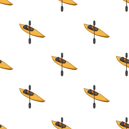 Kayak with oars.Extreme sport single icon in cartoon style vector symbol stock illustration web.のイラスト素材
