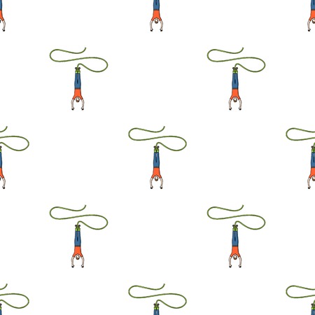 Jumping.Extreme sport single icon in cartoon style vector symbol stock illustration .のイラスト素材