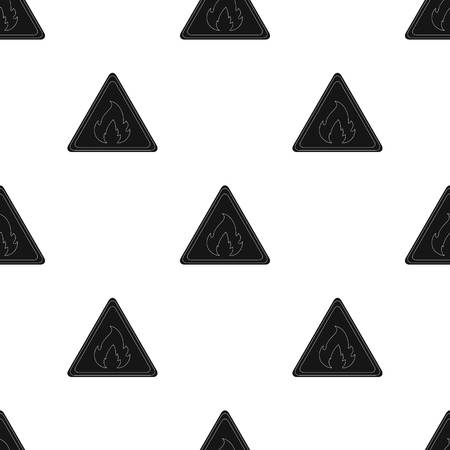 Sign of flammability.Oil single icon in black style vector symbol stock illustration web.のイラスト素材
