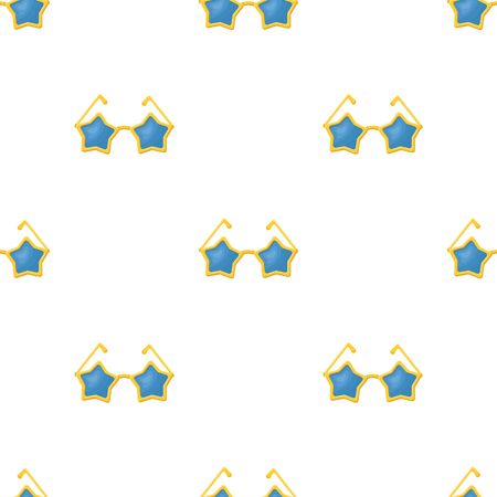 Glasses with stars.Fans single icon in cartoon style vector symbol stock illustration.のイラスト素材