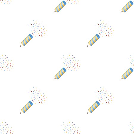 Holiday firecracker salute.Party and parties single icon in cartoon style vector symbol stock web illustration.のイラスト素材