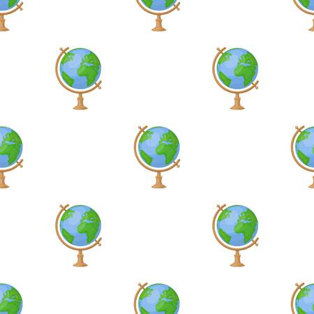 Globe icon in cartoon design isolated on white background. Rest and travel symbol stock vector illustration.のイラスト素材