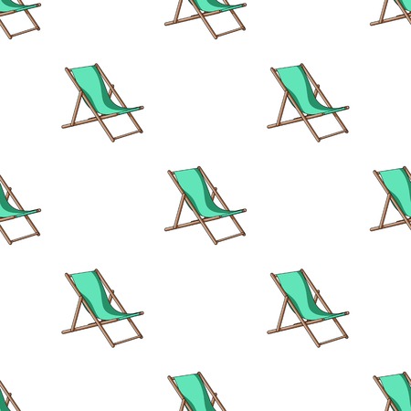 The seat for sunbathing on the beach.Summer rest single icon in cartoon style vector symbol stock illustration.のイラスト素材