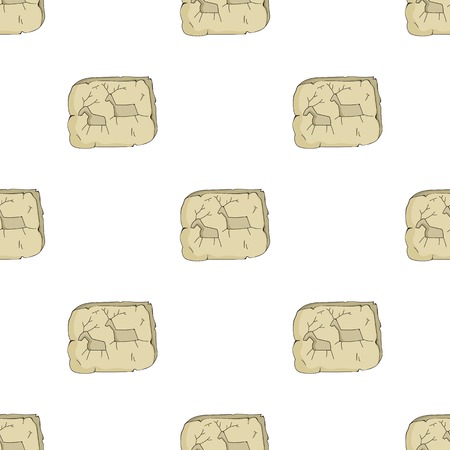 ?ave painting icon in cartoon style isolated on white background. Stone age symbol stock vector illustration.のイラスト素材