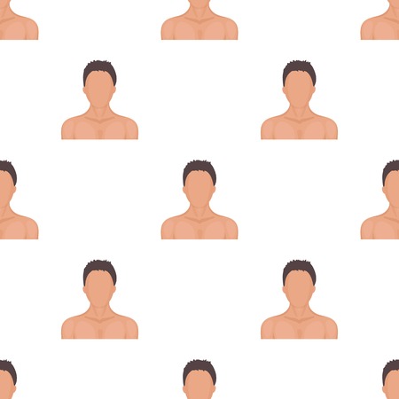 Boxer icon in cartoon style isolated on white background. Boxing symbol stock vector illustration.のイラスト素材