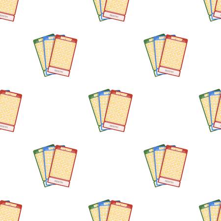 Lottery tickets. Chance to win the jackpot. Gambling in the casino.Kasino single icon in cartoon style vector symbol stock web illustration.のイラスト素材