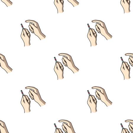 Test for quick measurement of blood sugar on a strip of paper.Diabetes single icon in cartoon style vector symbol stock illustration.のイラスト素材