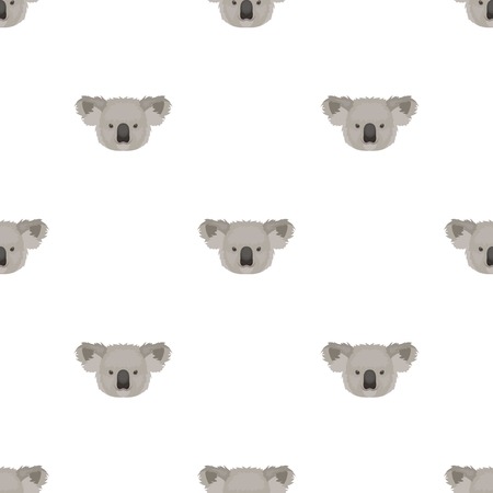 Koala icon in cartoon style isolated on white background. Realistic animals symbol stock vector illustration.のイラスト素材