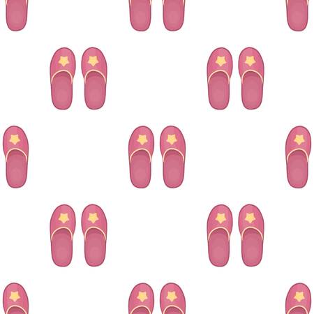 Slippers icon in cartoon design isolated on white background. Sleep and rest symbol stock vector illustration.のイラスト素材